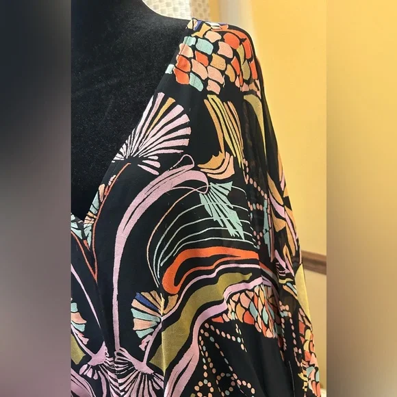 Free People “Beneath the Sea” Batman Wing Top Blouse - Picture 6 of 16